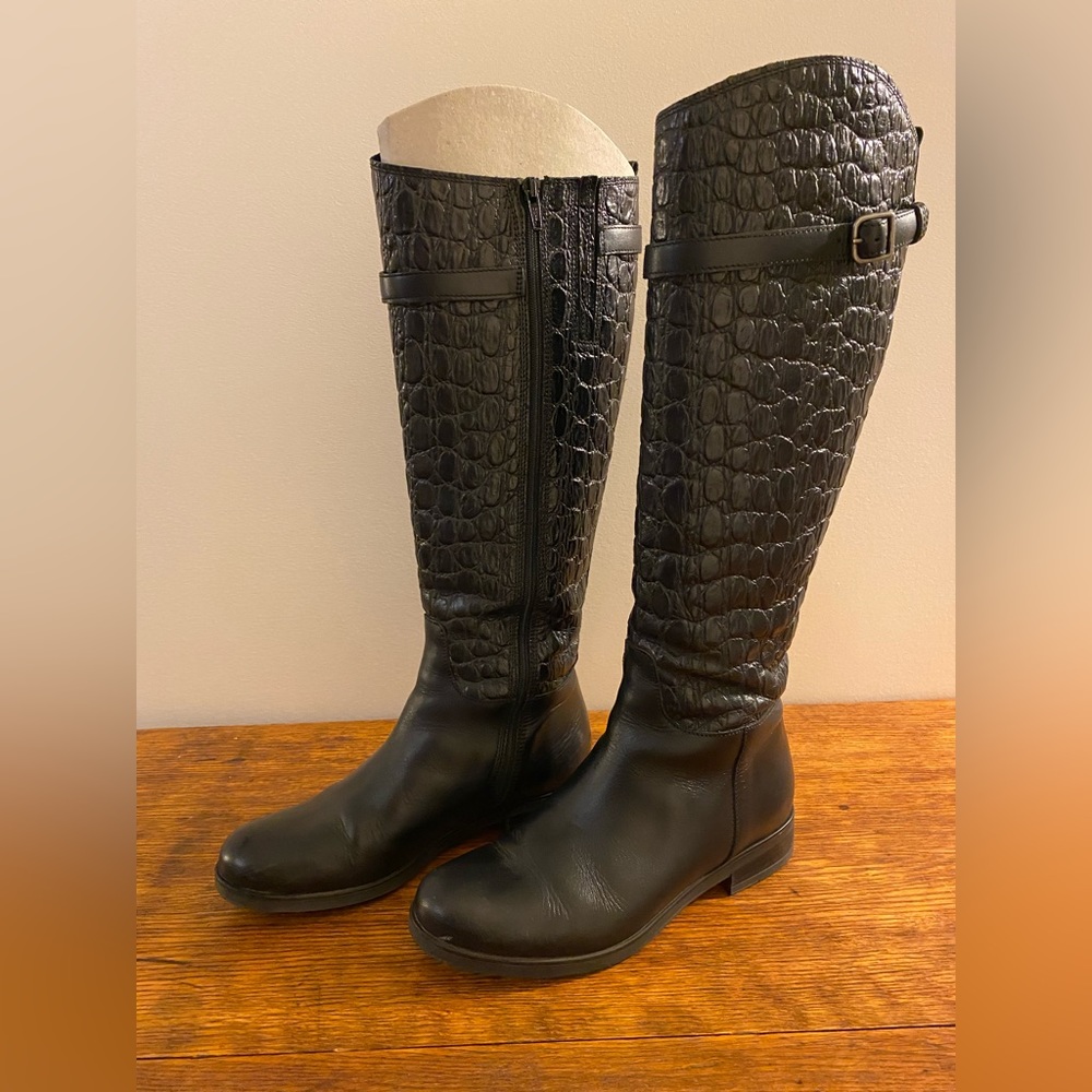 Clarks Black Leather Boots